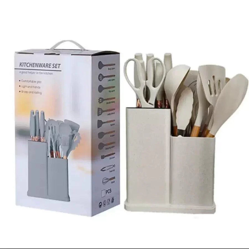 Kit Utensílios de Cozinha 19 Peças Deluxe Gourmet - Kinten