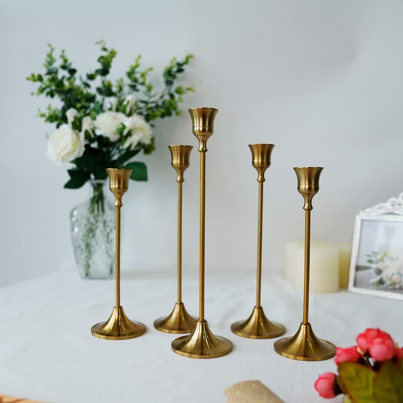 Castiçais Suporte de Velas Retro Decorativos- Kinten