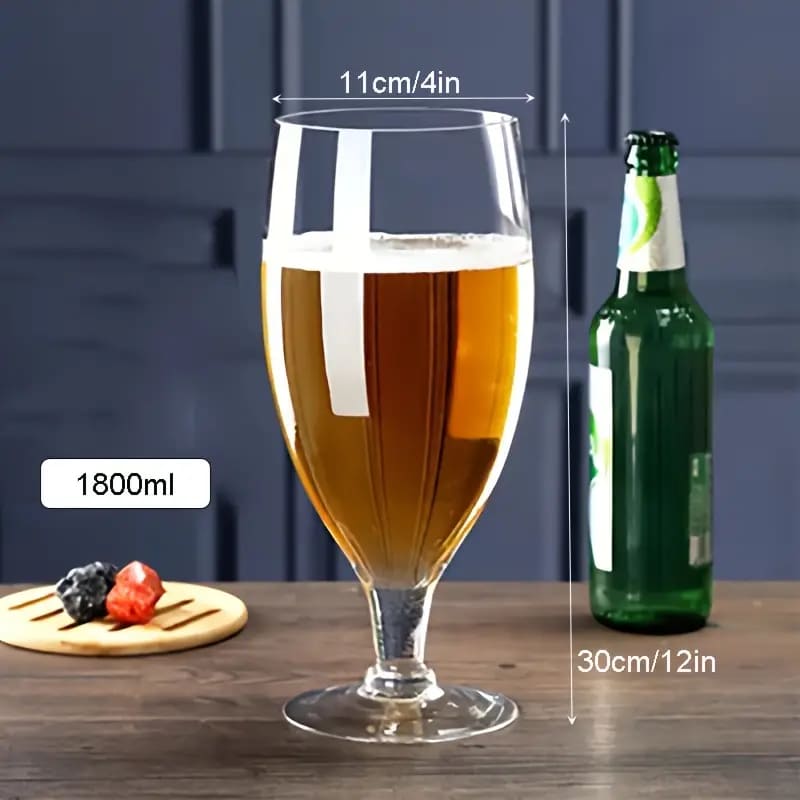 Copo de Cerveja Cristal Gigante Cálice Bar em Casa - Kinten