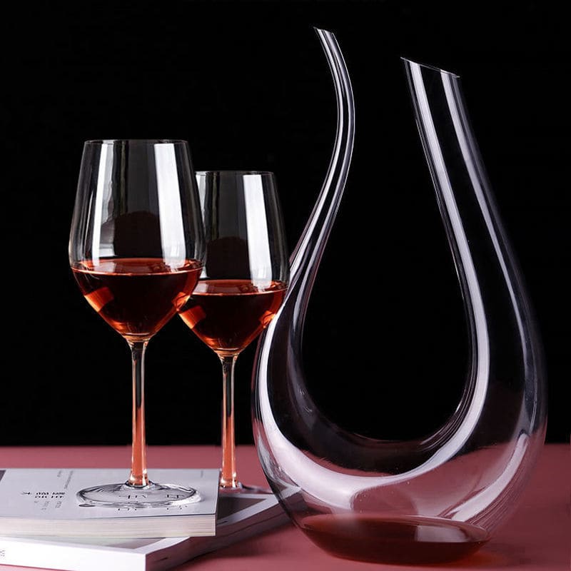 Decanter de Vinho Recipiente de Vidro Cisne Decantador - Kinten