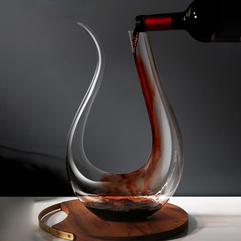 Decanter de Vinho Recipiente de Vidro Cisne Decantador - Kinten