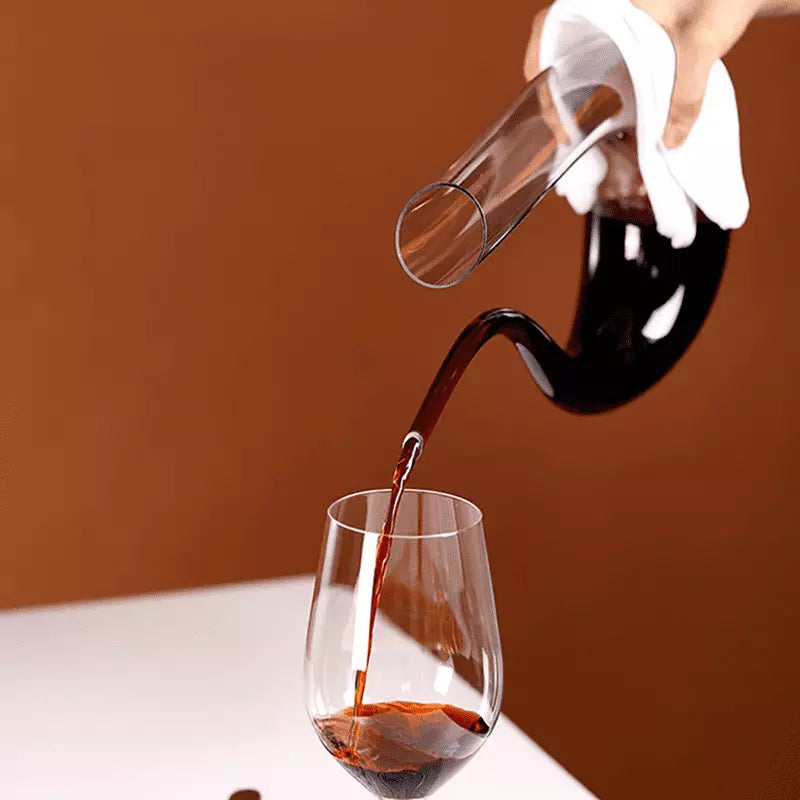 Decanter de Vinho Recipiente de Vidro Cisne Decantador - Kinten