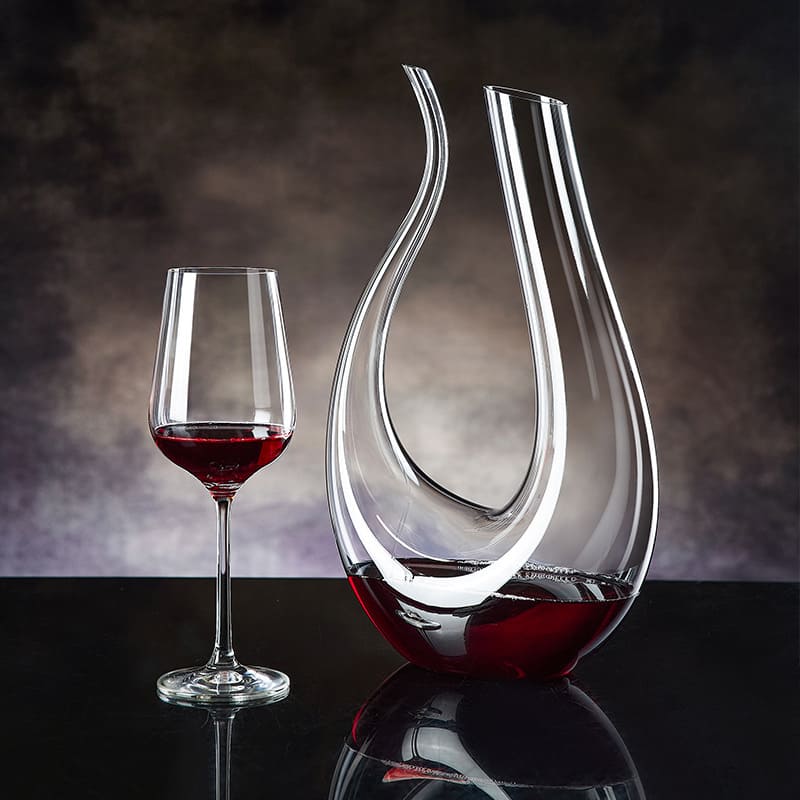 Decanter de Vinho Recipiente de Vidro Cisne Decantador - Kinten