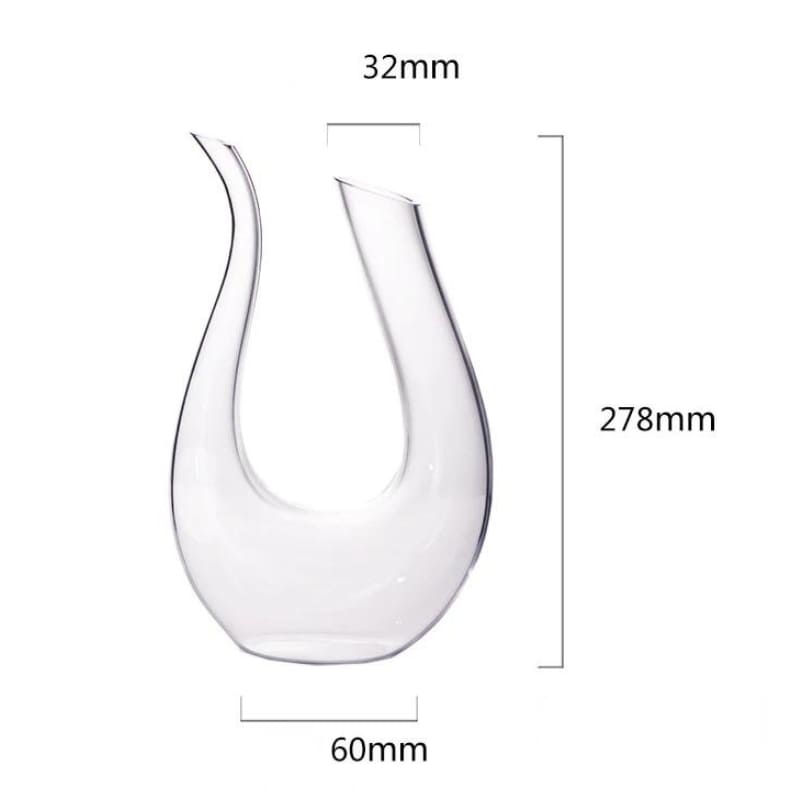 Decanter de Vinho Recipiente de Vidro Cisne Decantador - Kinten