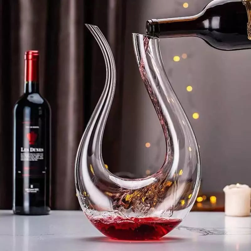 Decanter de Vinho Recipiente de Vidro Cisne Decantador - Kinten