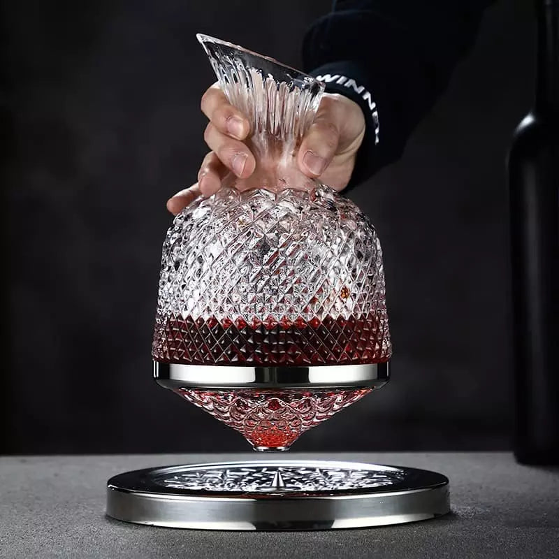 Decanter de Vinho Recipiente de Vidro Cristal Decantador - Kinten