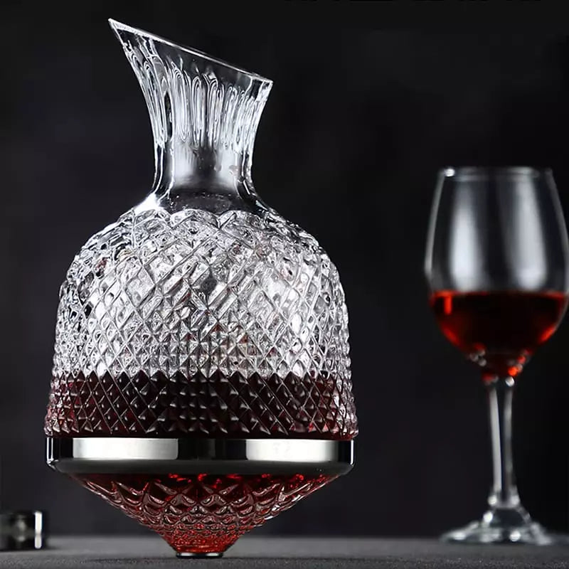 Decanter de Vinho Recipiente de Vidro Cristal Decantador - Kinten