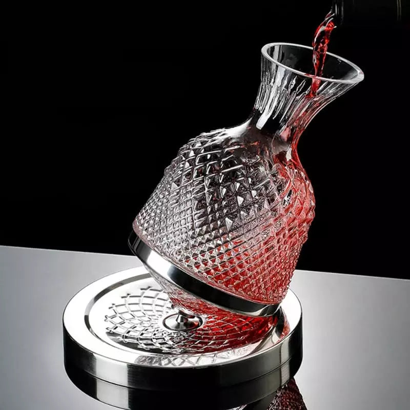 Decanter de Vinho Recipiente de Vidro Cristal Decantador - Kinten