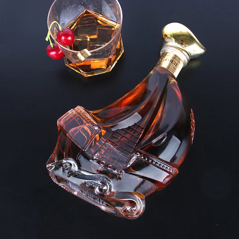 Decanter de Vinho Whisky Vidro Caravela Bar em Casa - Kinten