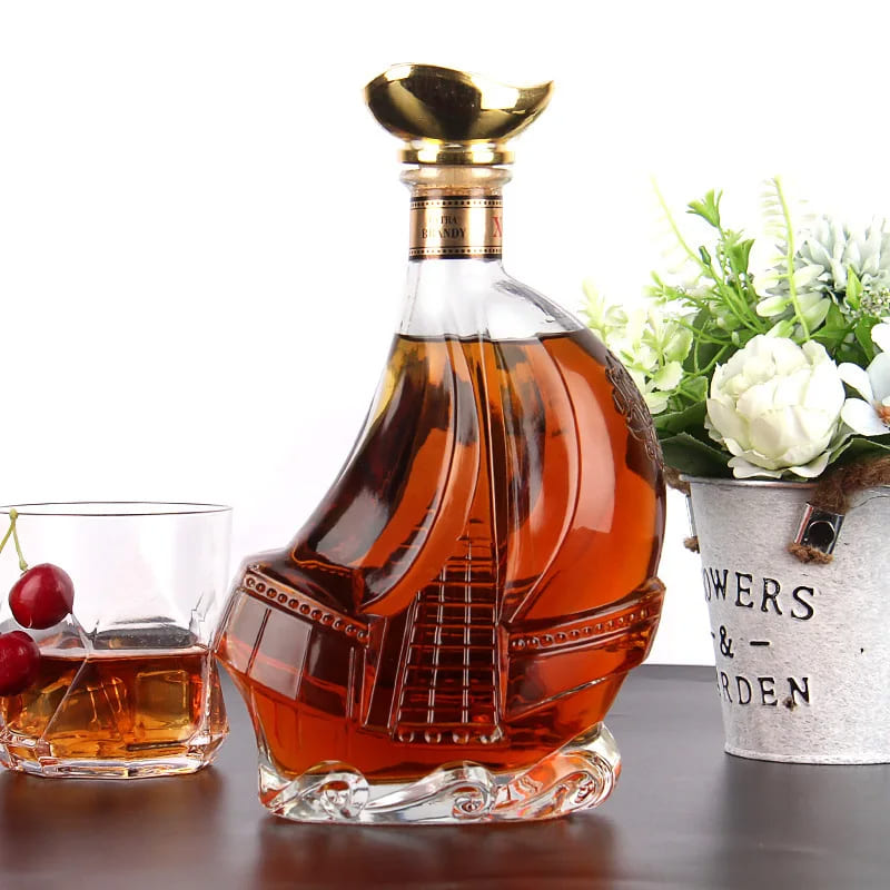 Decanter de Vinho Whisky Vidro Caravela Bar em Casa - Kinten