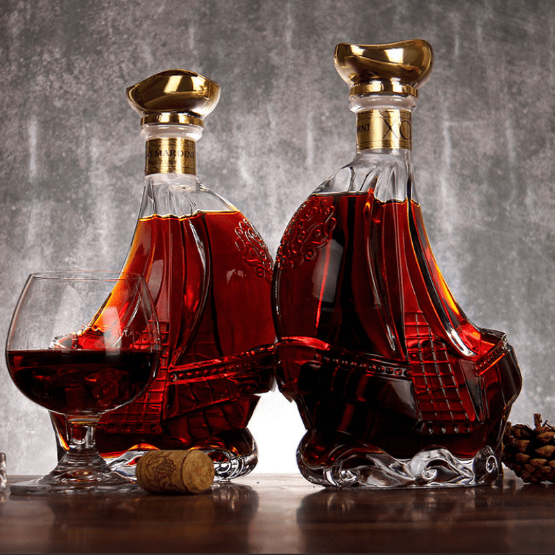 Decanter de Vinho Whisky Vidro Caravela Bar em Casa - Kinten