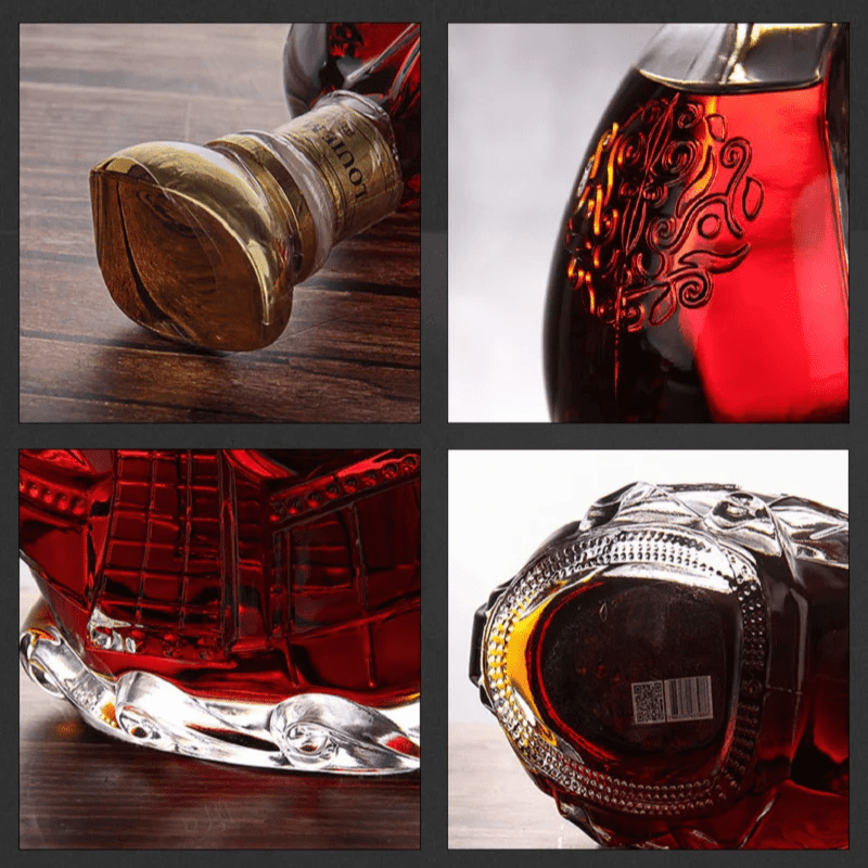 Decanter de Vinho Whisky Vidro Caravela Bar em Casa - Kinten