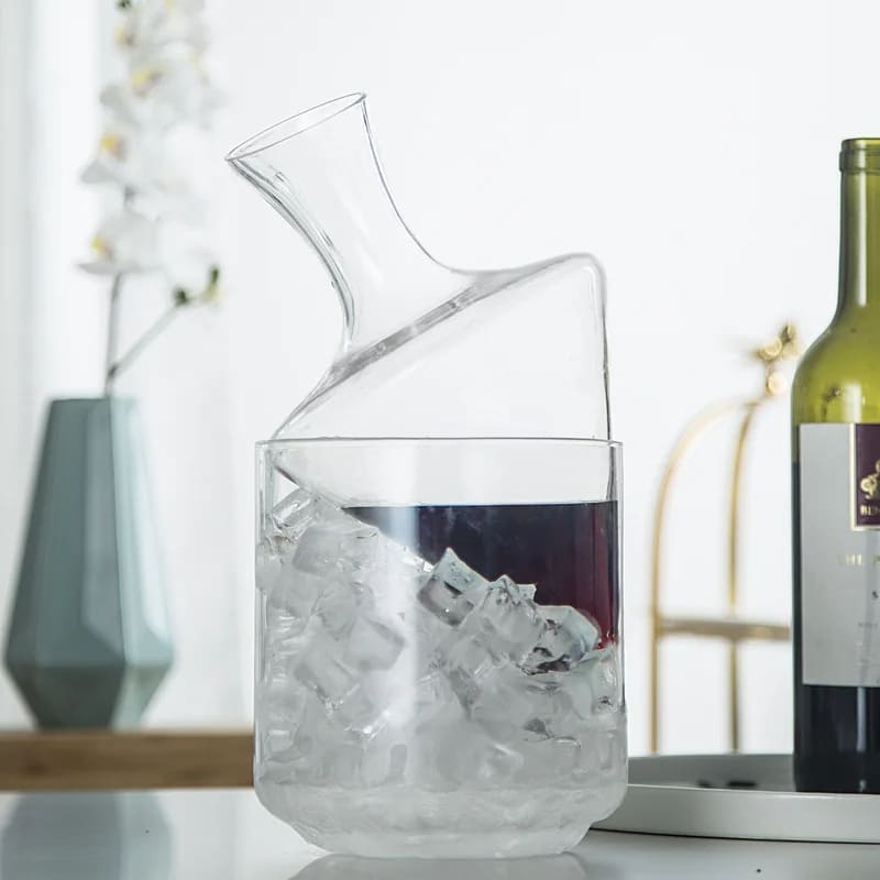 Decanter de Vinho e Whisky Balde de Gelo Vidro Bar - Kinten