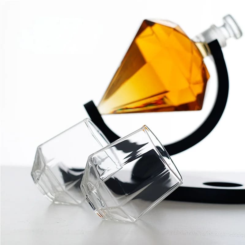 Decanter de Vinho e Whisky Vidro Diamante Home Bar - Kinten