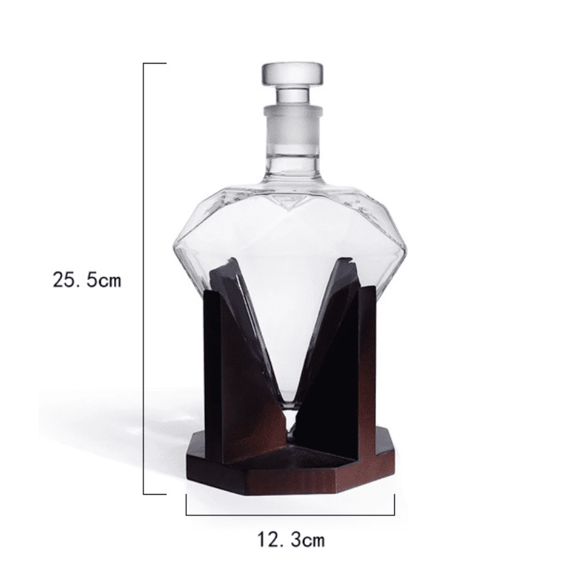 Decanter de Vinho e Whisky Vidro Diamante Home Bar - Kinten