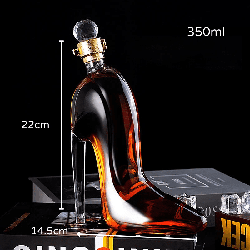 Decanter de Vinho e Whisky Vidro Sapato Bar em Casa - Kinten