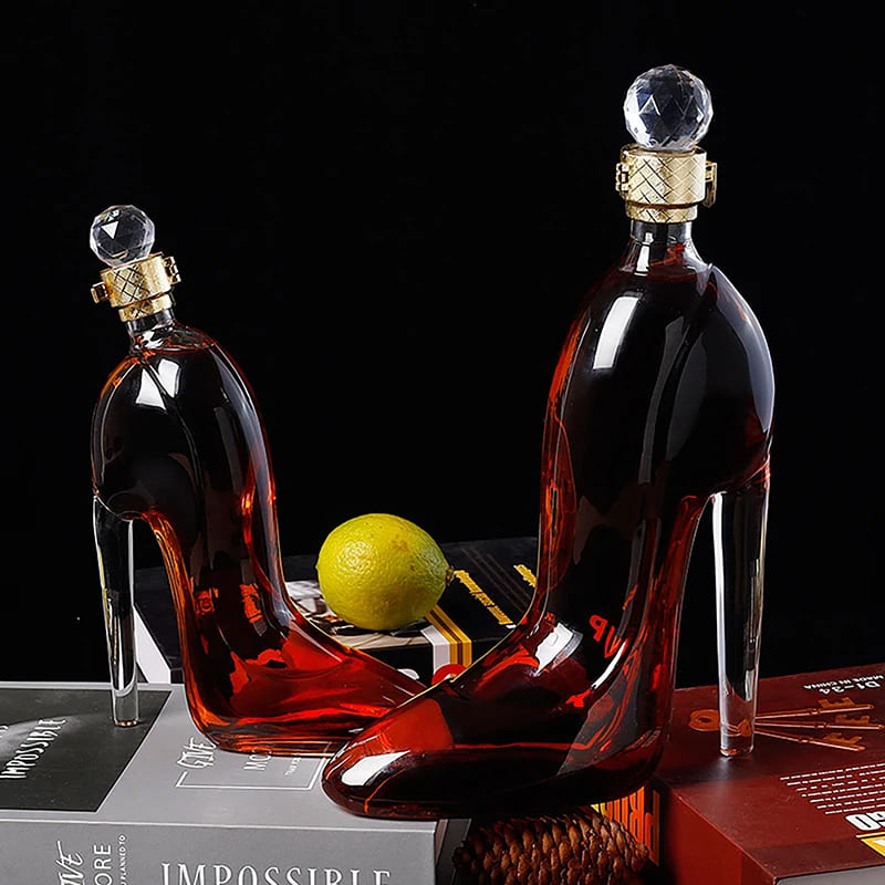 Decanter de Vinho e Whisky Vidro Sapato Bar em Casa - Kinten