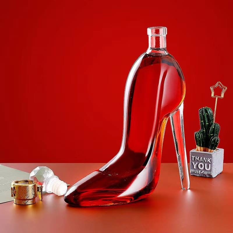 Decanter de Vinho e Whisky Vidro Sapato Bar em Casa - Kinten