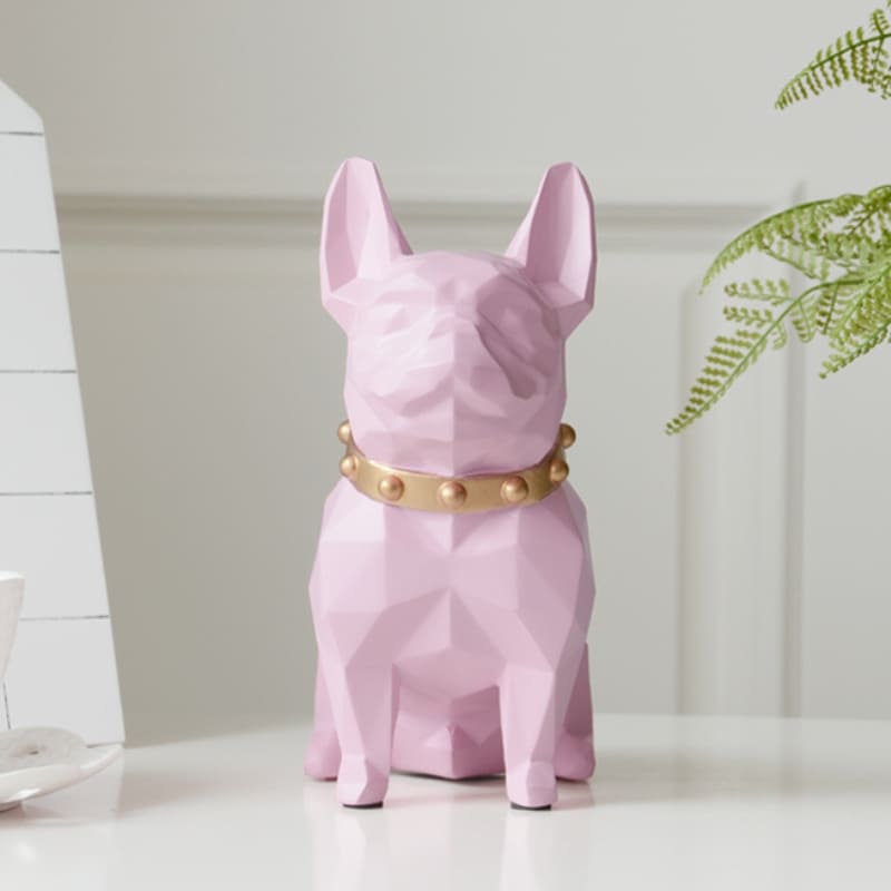 Decoração de Mesa Cofre de Resina Buldogue Francês - Kinten