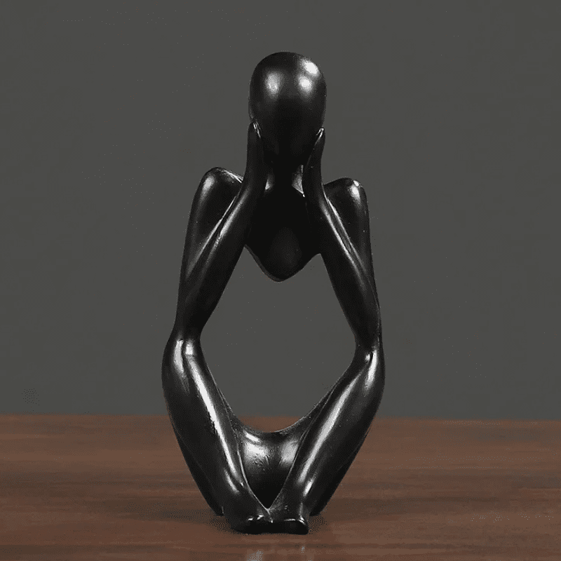 Decoração de Mesa Resina Escultura Estátua Pensador - Kinten