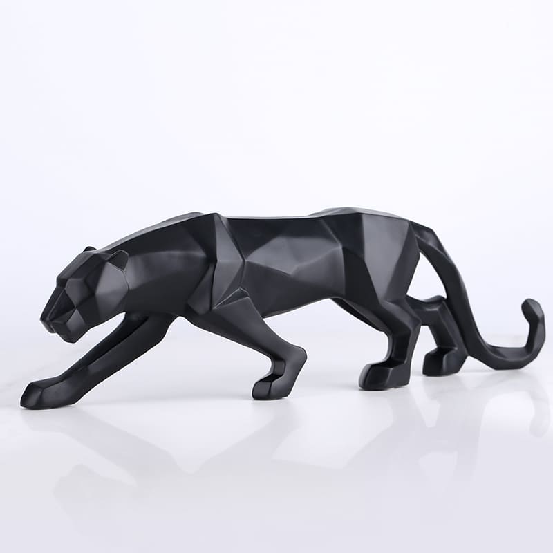 Decoração de Mesa de Resina Estátua Leopardo - Kinten