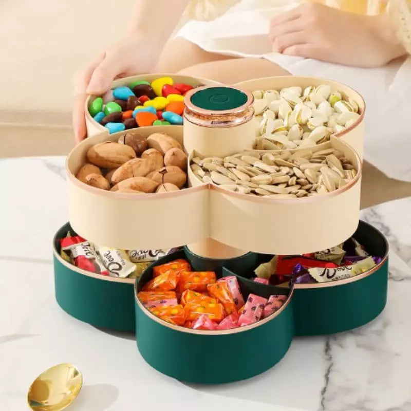 Dispenser Organizador de Alimentos Doces Frutas Giratório - Kinten