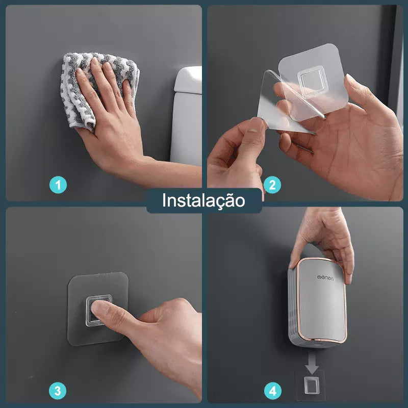 Escova Sanitária para Banheiro Silicone com Suporte - Kinten