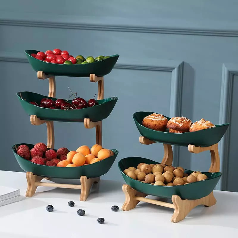 Fruteira de Mesa Cesta de Fruta Bambu - Kinten