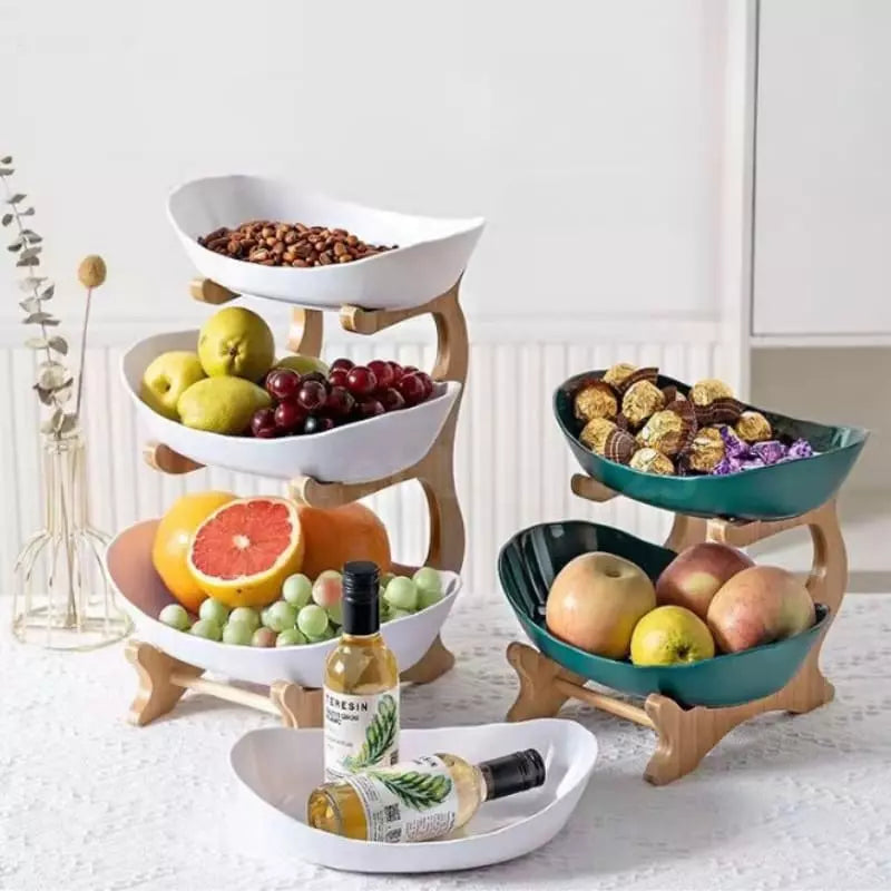 Fruteira de Mesa Cesta de Fruta Bambu - Kinten