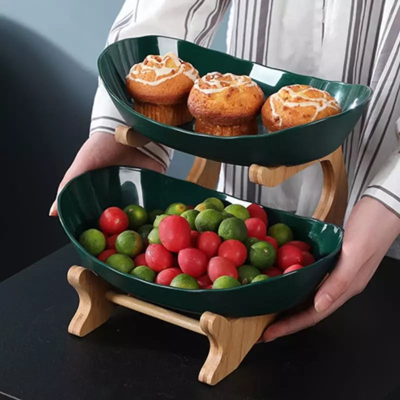 Fruteira de Mesa Cesta de Fruta Bambu - Kinten