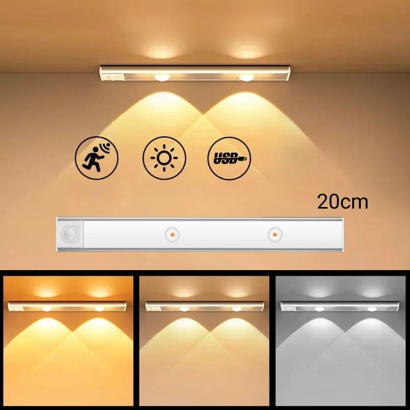 Luminária de LED Magnética com Sensor de Movimento - Kinten