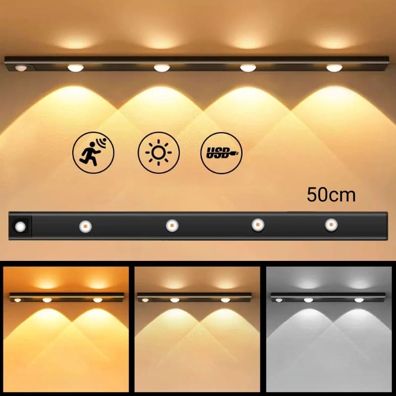 Luminária de LED Magnética com Sensor de Movimento - Kinten