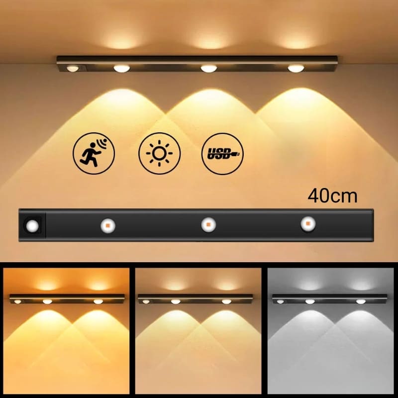 Luminária de LED Magnética com Sensor de Movimento - Kinten