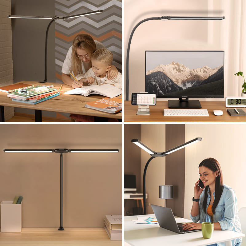 Luminária de Mesa LED Escritório Flexível Alumínio - Kinten