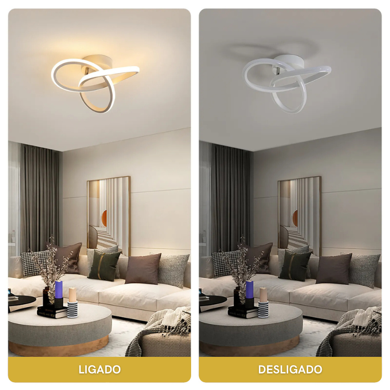 Luminária de Teto LED Design Minimalista Moderno- Kinten