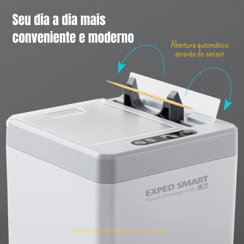 Paliteiro Automático com Sensor Porta Palito de Dentes - Kinten