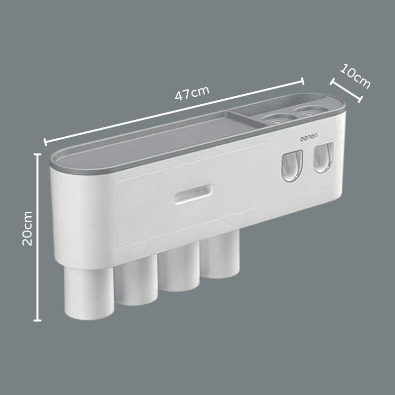 Porta Escova de Dente Dispenser com Gaveta e Copos - Kinten