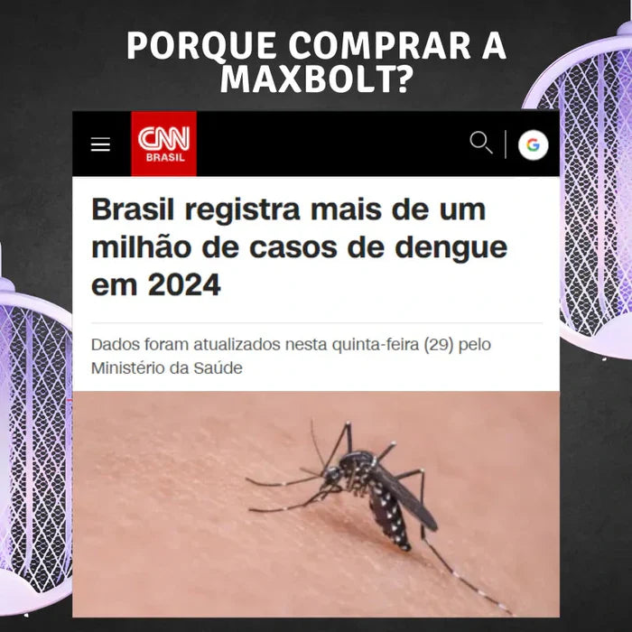 Raquete Mata-Mosquito - Com Ions de Atração