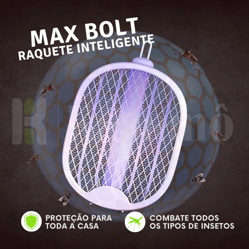 Raquete Mata-Mosquito - Com Ions de Atração