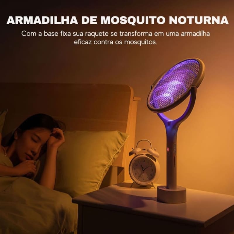 Raquete Elétrica Armadilha Mata Mosquito - Kinten