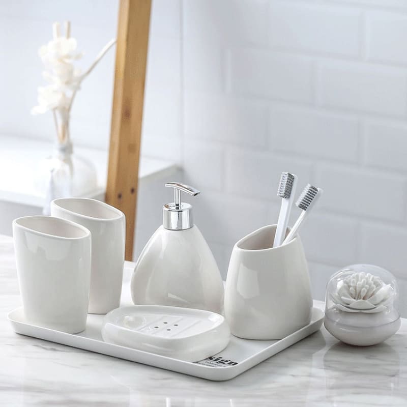 Saboneteira Kit Banheiro Lavabo Conjunto de Banheiro - Kinten