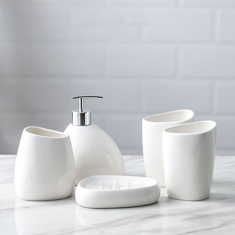 Saboneteira Kit Banheiro Lavabo Conjunto de Banheiro - Kinten