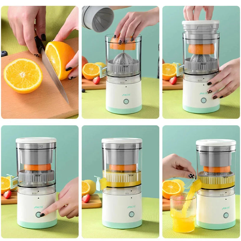 PODEROSO & INOVADOR Espremedor De Suco e Frutas Elétrico, Portátil e Automático! - Juicy Pro® Faça Sucos Rápidos Em Segundos! | Frete Grátis Para Todo Brasil