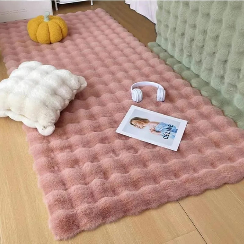 Tapete Para Sala Peludo Quarto Pelúcia Antiderrapante - Kinten