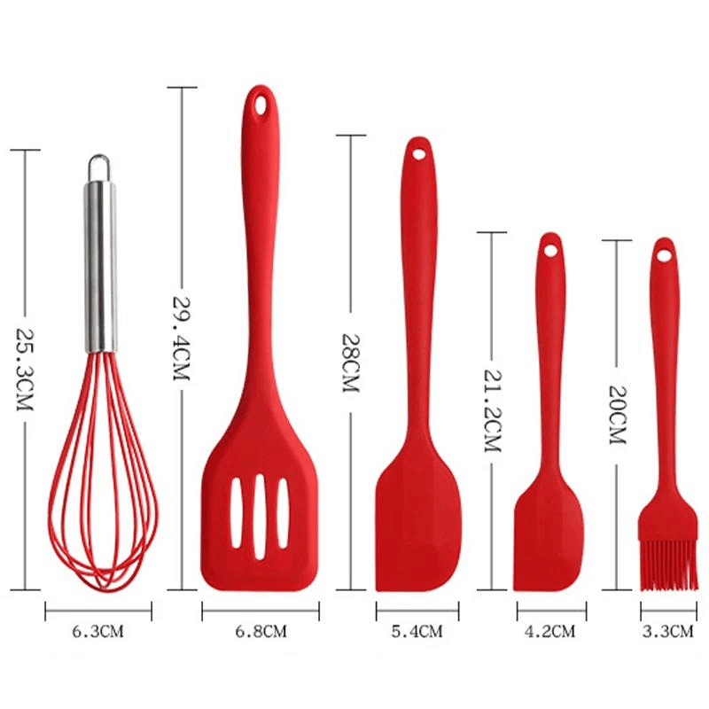 Utensílios de Cozinha Silicone MasterChef 5 Peças - Kinten