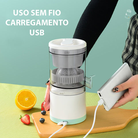 PODEROSO & INOVADOR Espremedor De Suco e Frutas Elétrico, Portátil e Automático! - Juicy Pro® Faça Sucos Rápidos Em Segundos! | Frete Grátis Para Todo Brasil