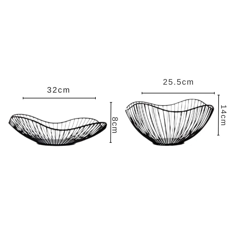 Fruteira de Mesa Moderna -Cesta de Frutas de Metal - Kinten