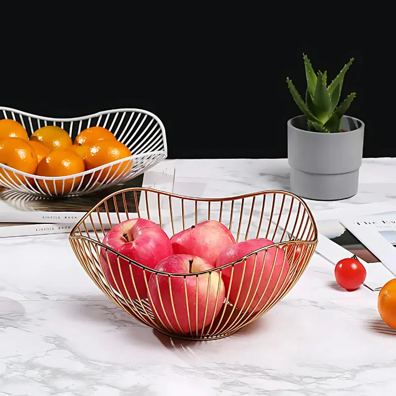 Fruteira de Mesa Moderna -Cesta de Frutas de Metal - Kinten