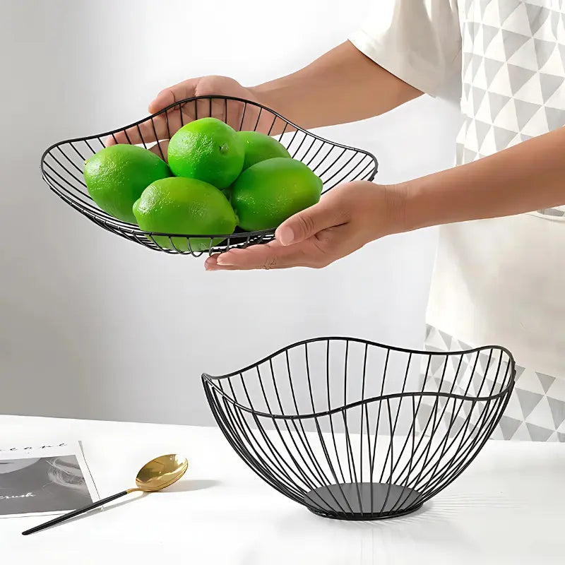 Fruteira de Mesa Moderna -Cesta de Frutas de Metal - Kinten