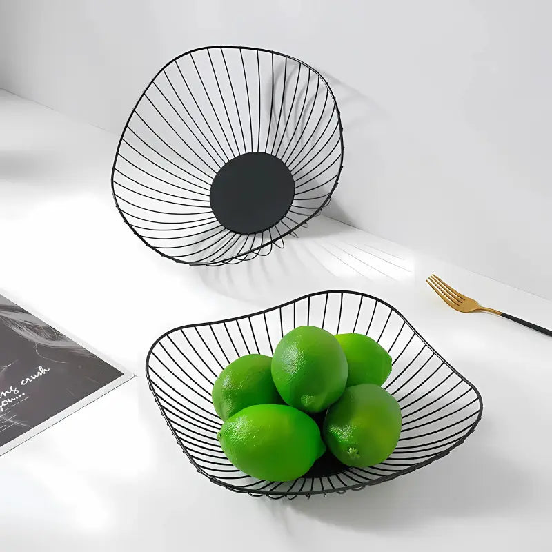 Fruteira de Mesa Moderna -Cesta de Frutas de Metal - Kinten